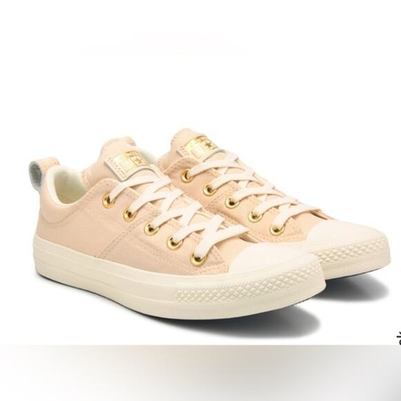 Converse Shoes - NEW CONVERSE ALL STAR CHUCK TAYLOR MADISON OX CANVAS SNEAKERS BEIGE WHITE GOLD 8